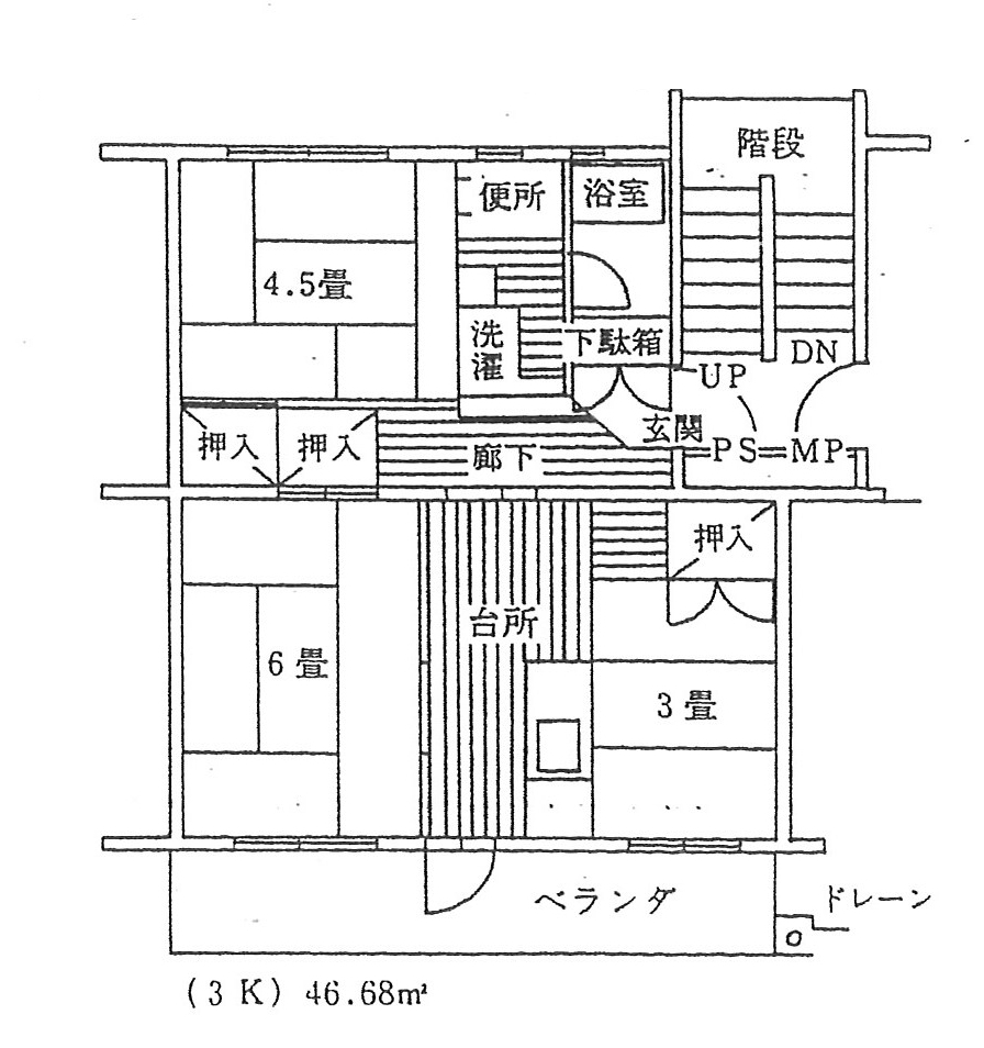 3K間取り図